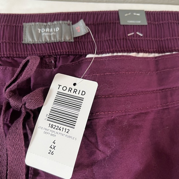 NWT Torrid poplin pants size 4X - Picture 2 of 5